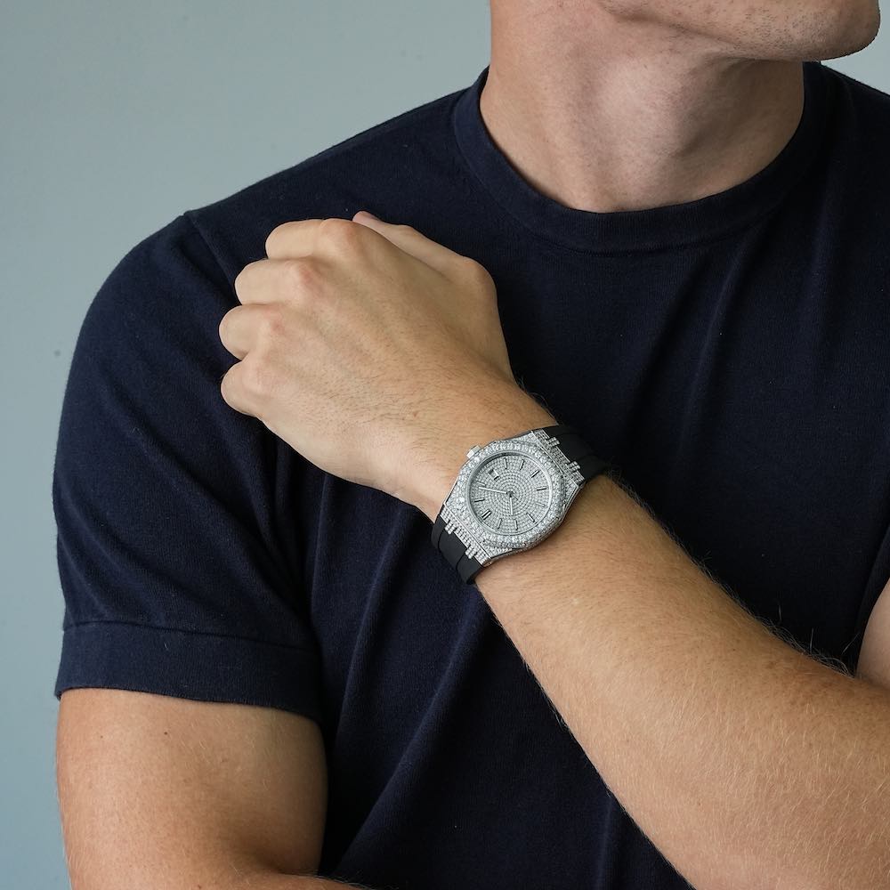 Iced out watch-Yika Jewelry