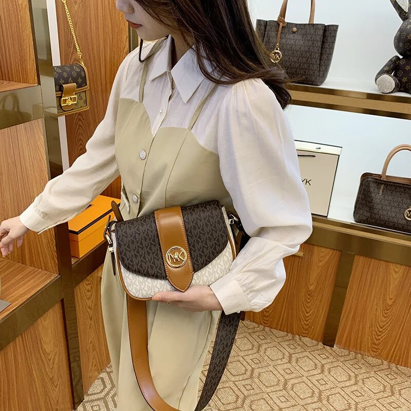 MKJ 2023 Luxury Women's Handheld Small Square Bags High Quality Designer Crossbody Bag Fashion Versatile Handheld Bag for Women