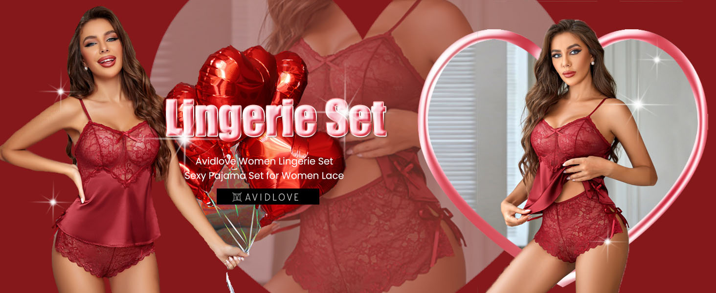 Women's satin lingerie set with shorts