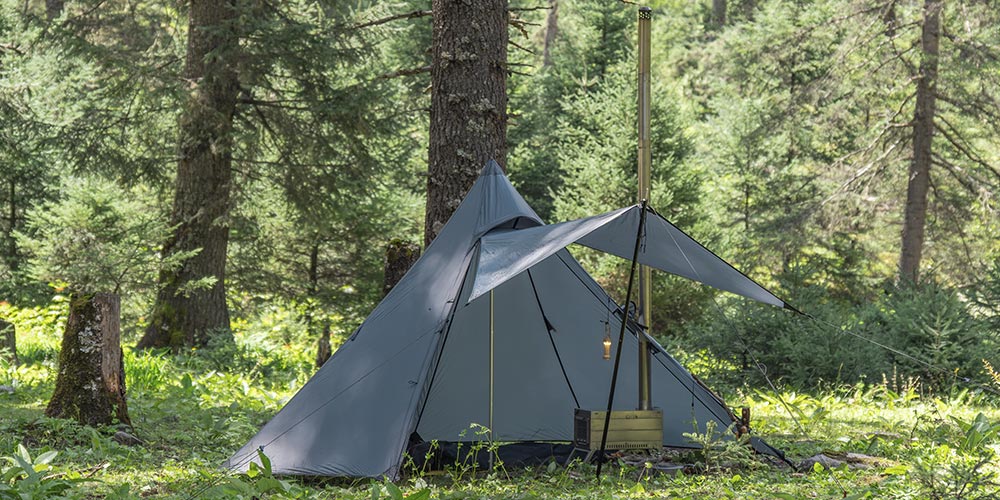 Hussar teepee tent in the forests