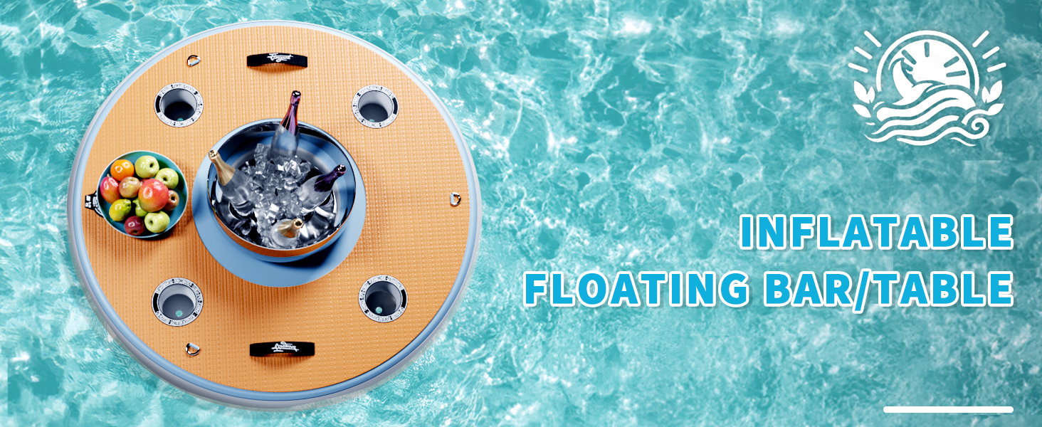 inflatable floating dock