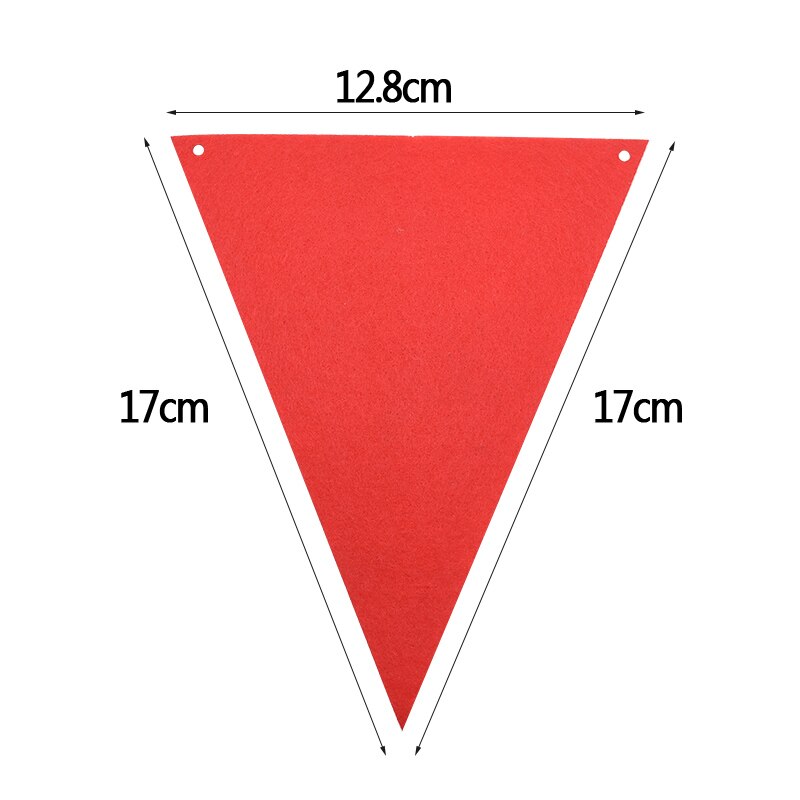 2.5m Multicolor Garlands Cotton Bunting Banners Pennant Baby Shower Wedding Party Decoration Garland Flags