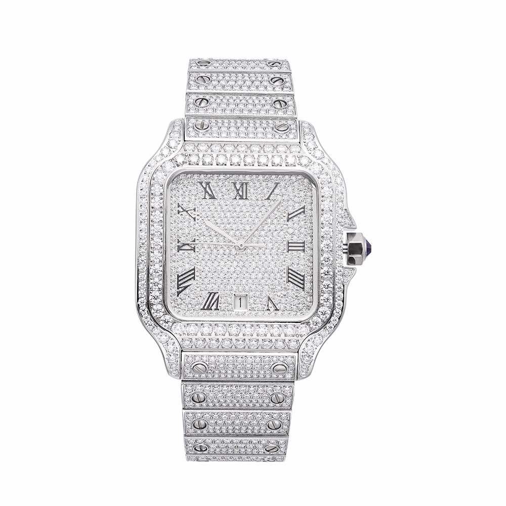 Iced out watch-Yika Jewelry