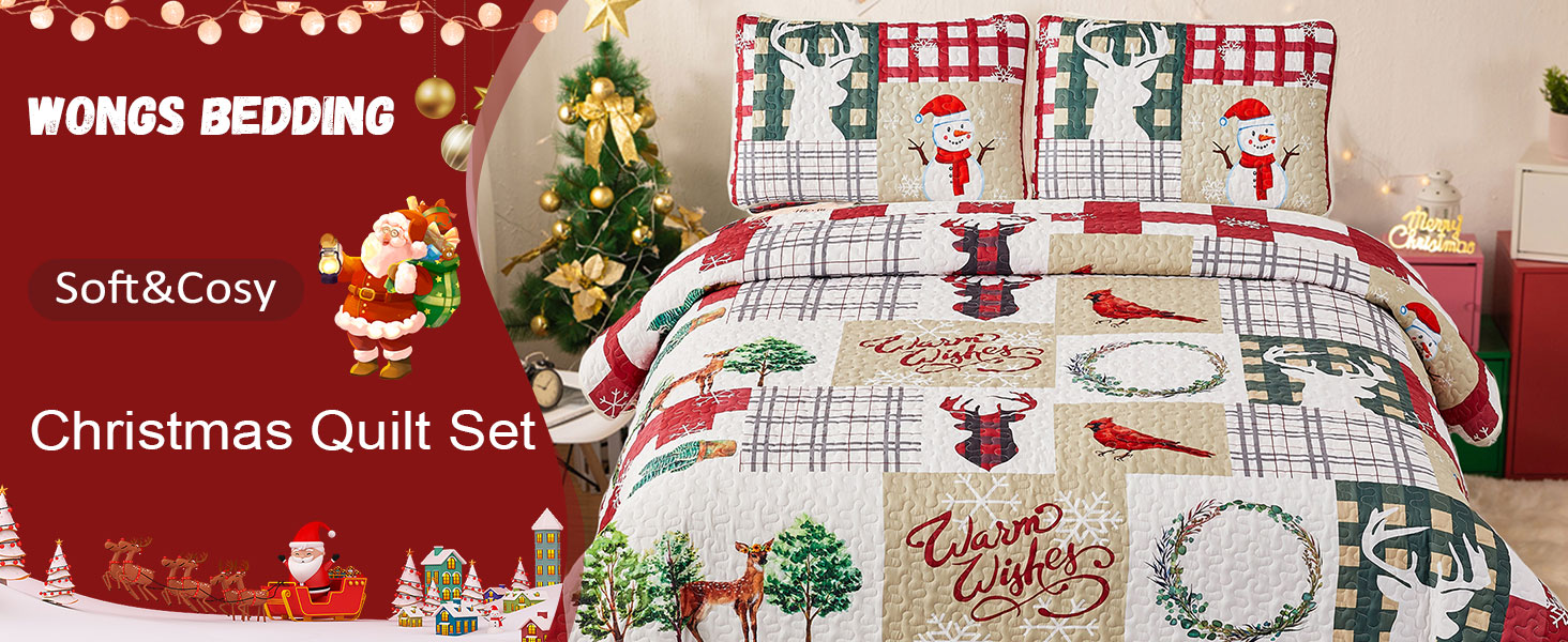 christmas quilt set