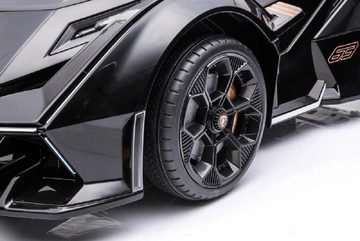 Electric children's car children - electric car "Lamborghini V12 Vision Gran Turismo" - black