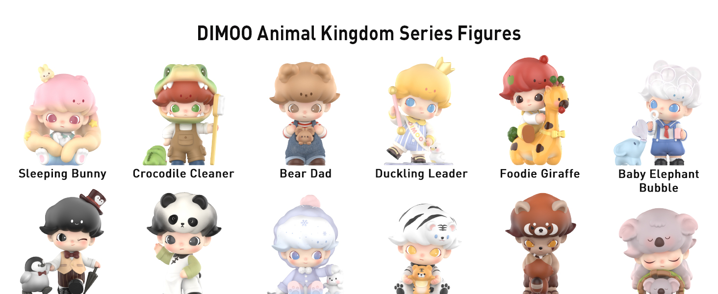 DIMOO Animal Kingdom Series Figures