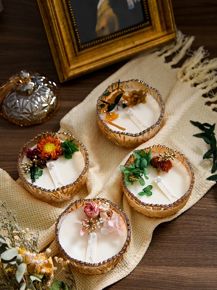 Nordic Simple Candles Creative Aromatherapy Bedroom Handmade Glass Jar Wedding Candles Velas Aromaticas Home Decor Candle Jar