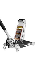 Torin T84025B Hydraulic Low Profile Aluminum and Steel Racing Floor Jack with Dual Piston Quick L...