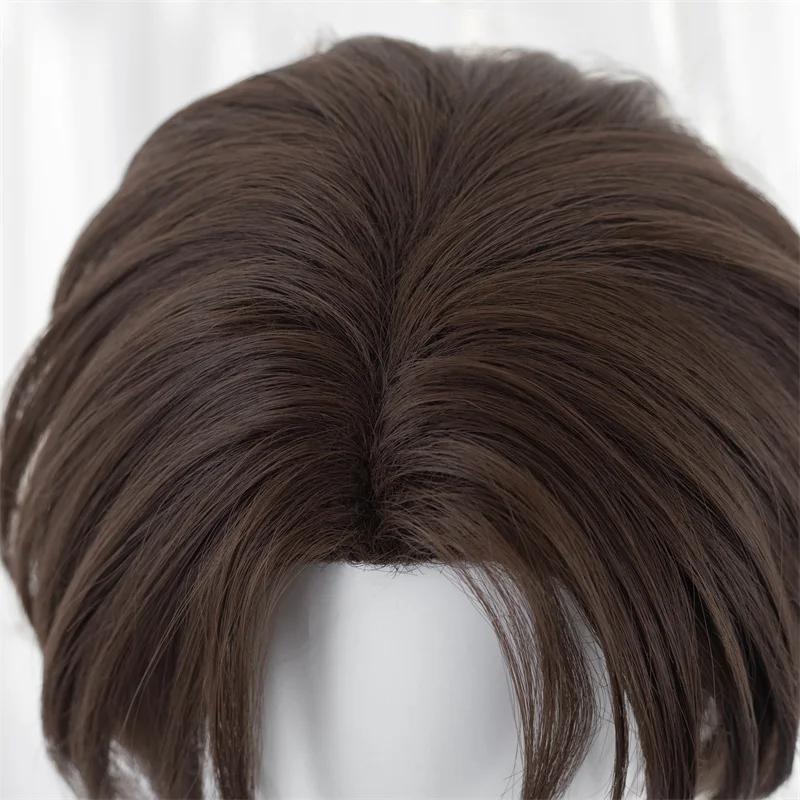 L-email wig Synthetic Hair Anime BLUE LOCK Yukimiya Kenyu Cosplay Wigs Brown 30cm Short Silicone Man Cosplay Heat Resistant Wig