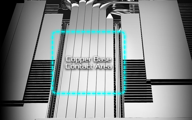 Copper Base Contact Area