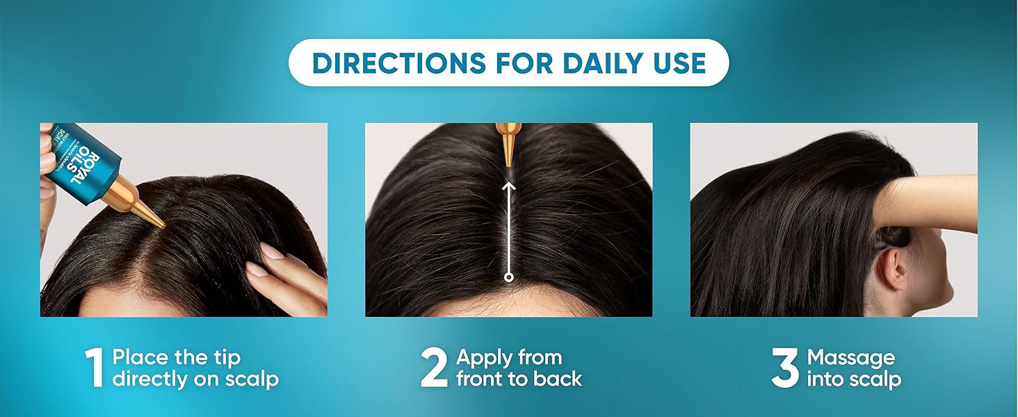 Directions: Place the tip directly on scalp, apply from front to back, massage into scalp; daily use