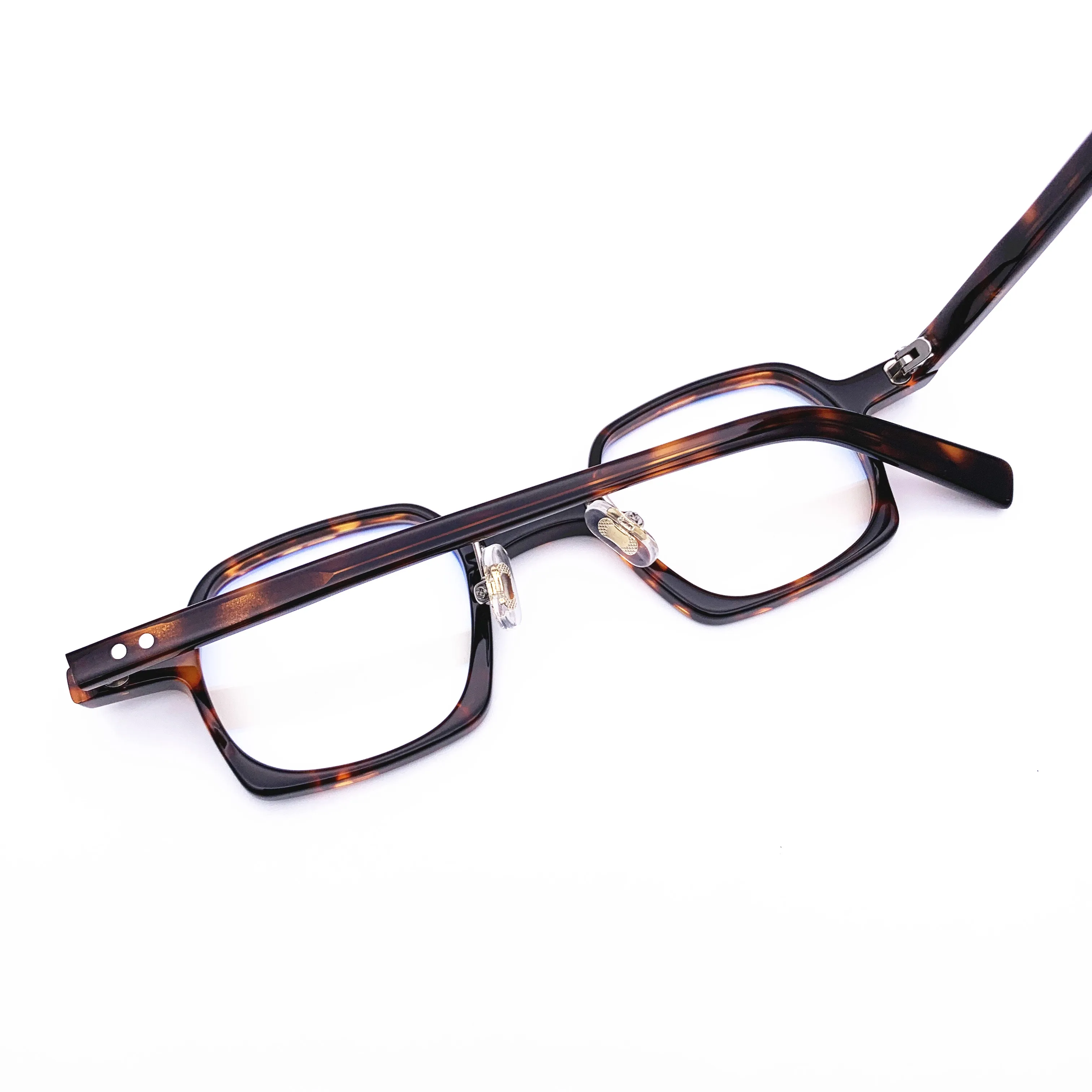Belight Optical  Men Women Acetate Fancy Square Oval Vintage Retro Small Shape Design Spectacle Frame Precription Lens HP246