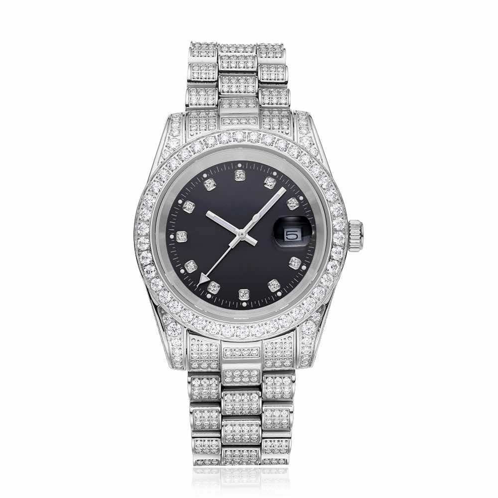 Iced out watch-Yika Jewelry