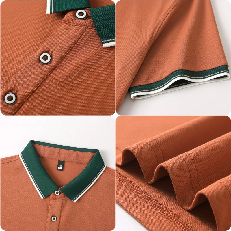 2024 New Business Polo Fashion Print Casual Men's and Women's Shirt Pattern Embroidery Company Group Polo Fashion Top