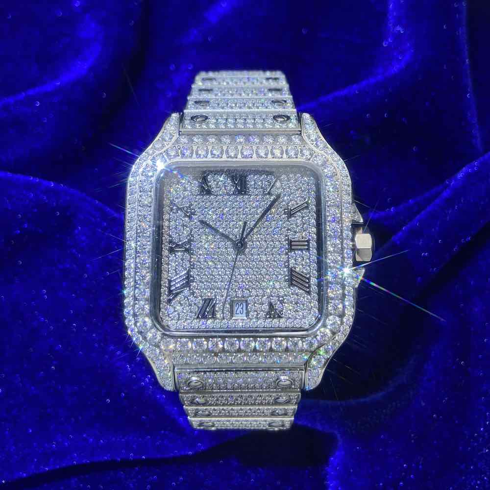 Iced out watch-Yika Jewelry