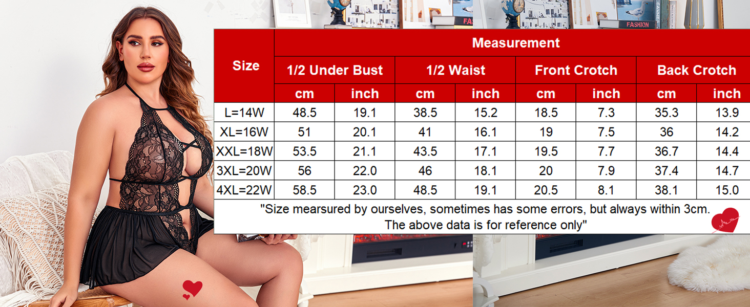 plus size lingerie for women sexy
