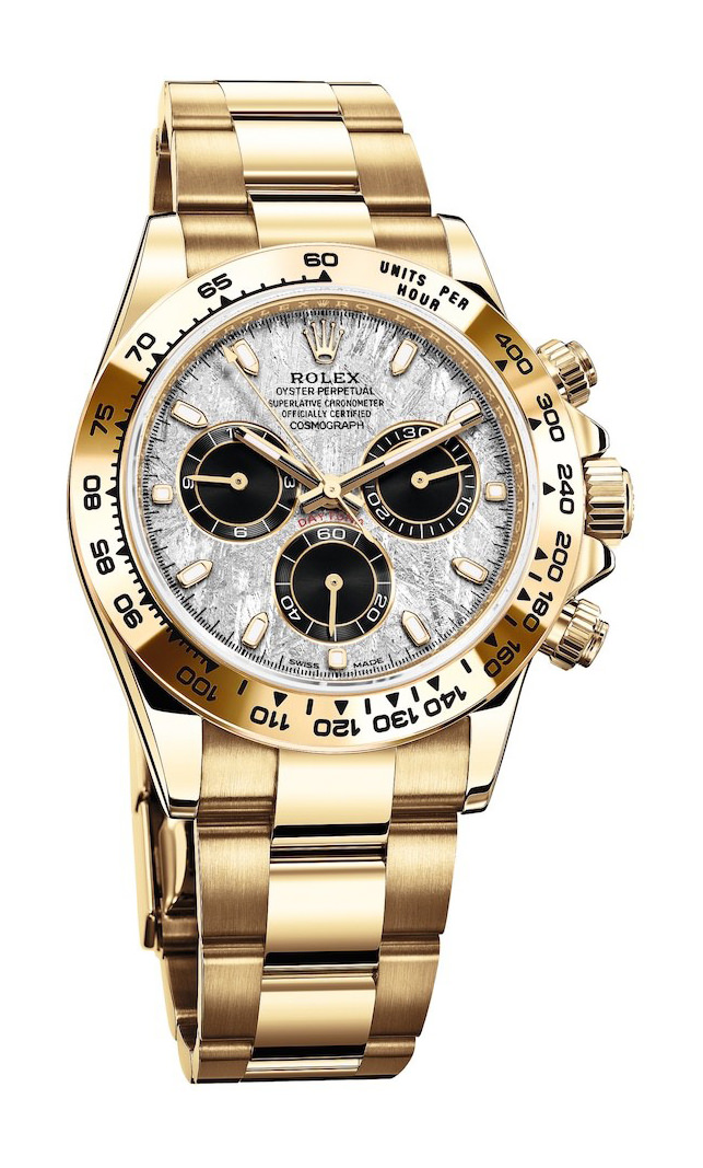 Rolex Cosmograph Daytona Ln Meteorite Dial Yellow Gold Oysterflex