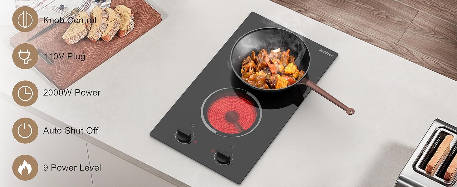 2 burner cooktop