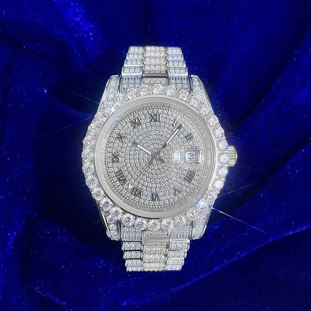 Iced out watch-Yika Jewelry