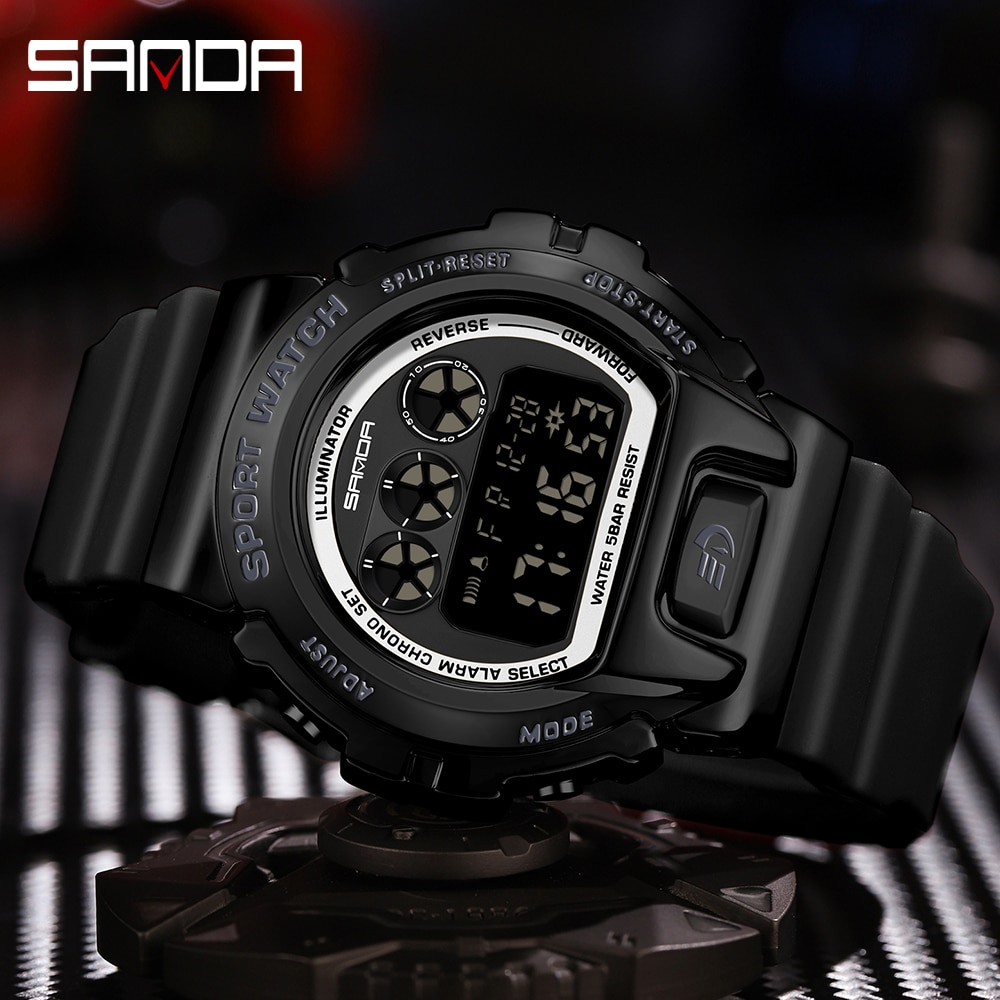 SANDA Top Brand Sports Men's Watches Military Waterproof LED Digital Wristwatch For Male Clock S Shock Relogio Masculino 2127