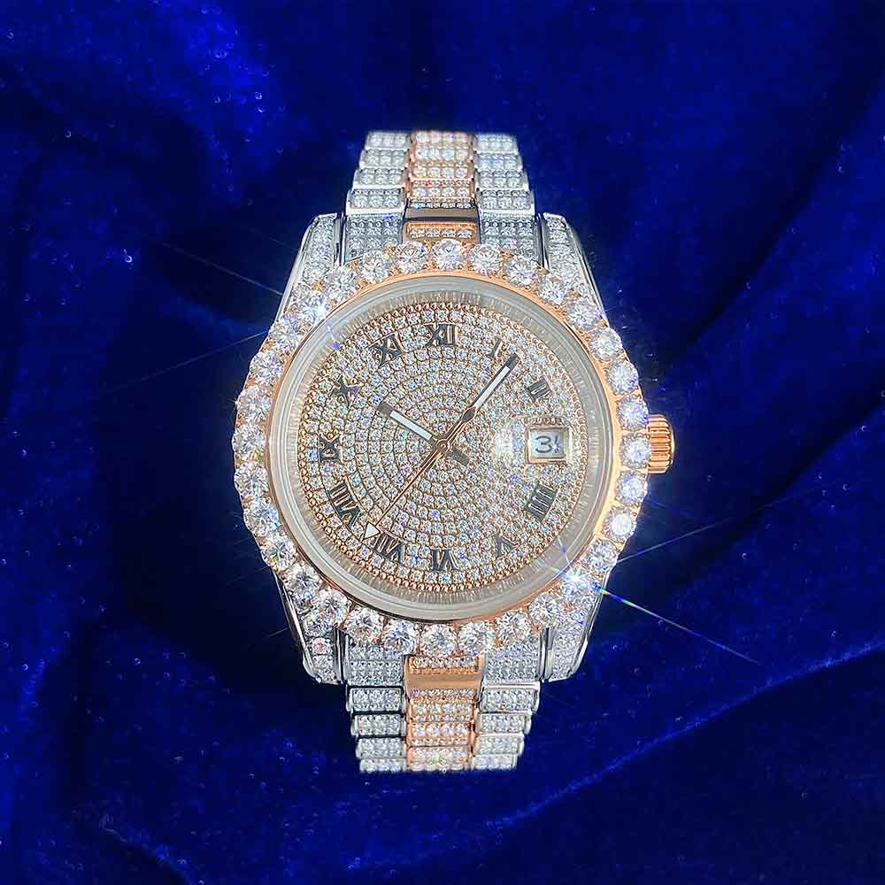 Iced out watch-Yika Jewelry