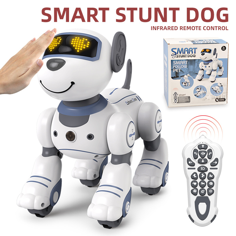 Uzaktan kumandalı Robot köpek programlanabilir dokunmatik akıllı ses takip Handstand dublör elektronik Pet oyuncaklar çocuklar için 2.4G kablosuz