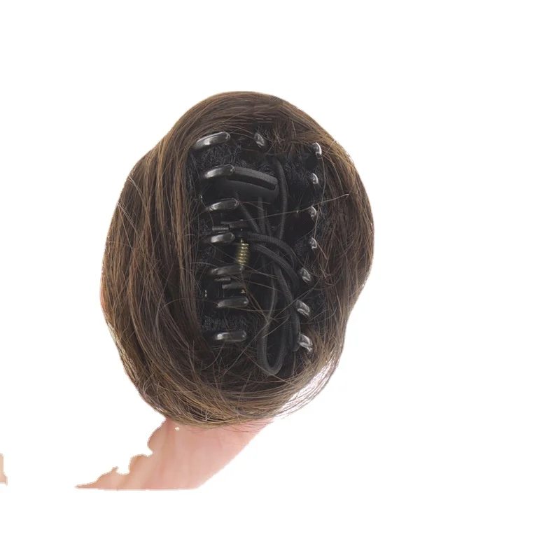 Synthetic Messy Bun Scrunchy Hair Bun Fake Hair Women Chignon Elastic Hair Band Women Updo Donut Clip Claw Hairpieces Dropship
