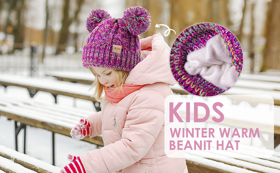 KIDS WINTER WARMBEANIT HAT