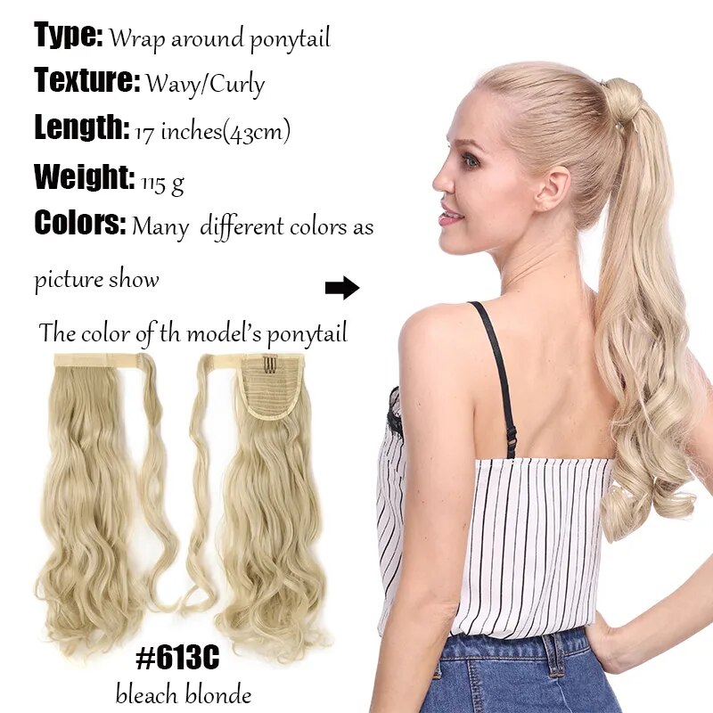 BENEHAIR Wrap Around Ponytail Hair Extensions 17