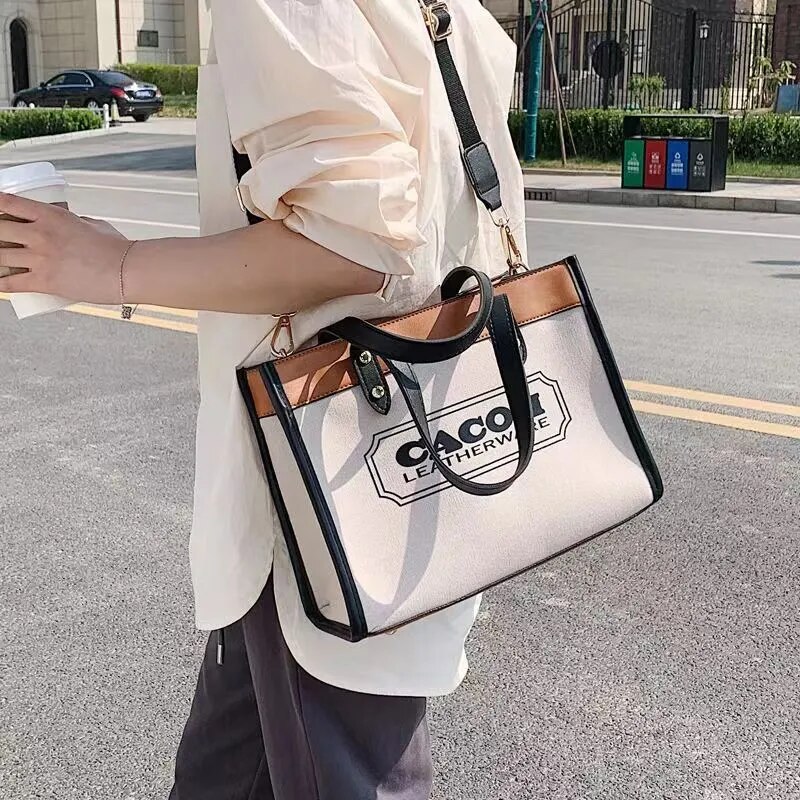 Large Capacity stylish bag women's bag 2023 new popular shoulder messenger bag all-match commute portable tote bag