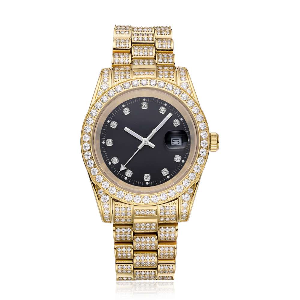 Iced out watch-Yika Jewelry