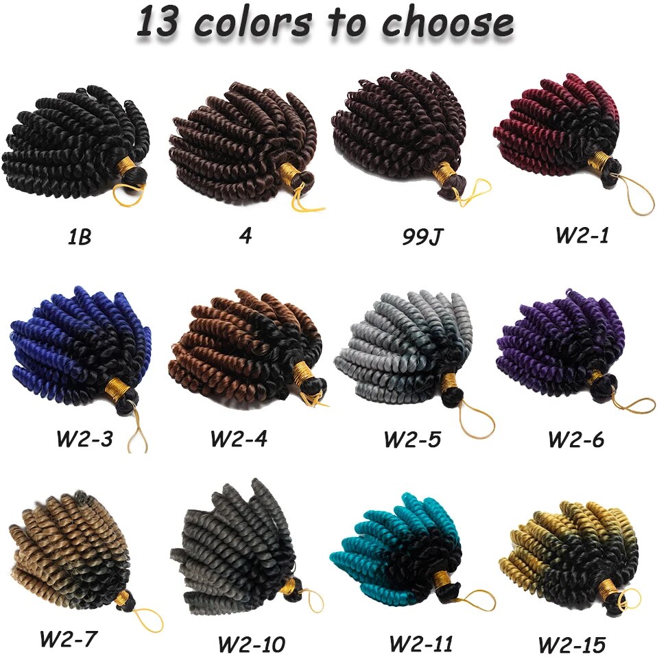 Benehair 6inch Short Jamacican Braids Crochet Hair Synthetic Ombre Black Brown Wine Red Curly Crochet braids for black women