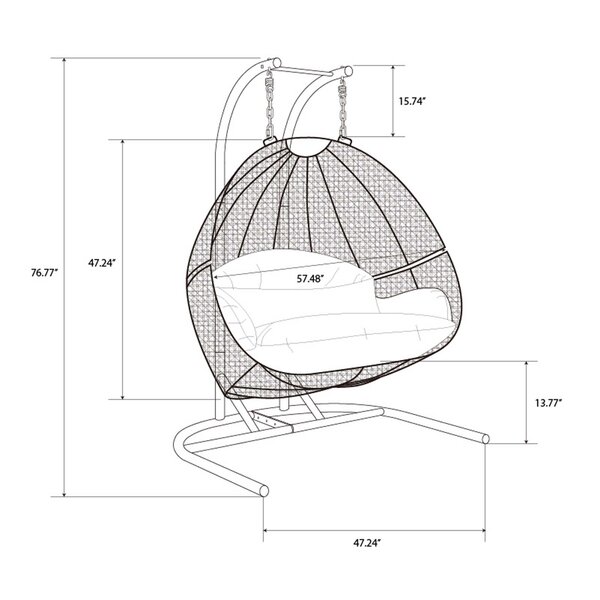 Double Swing Chair with Stand