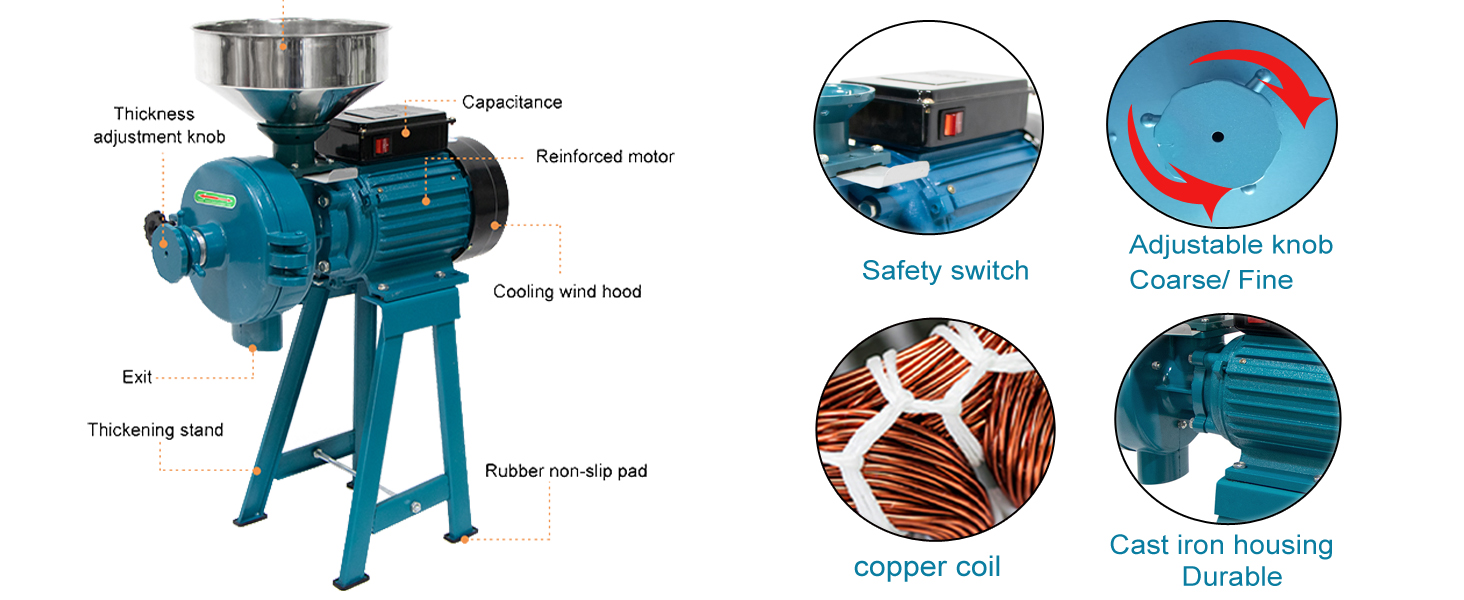 Corn Grinder Electric Grain