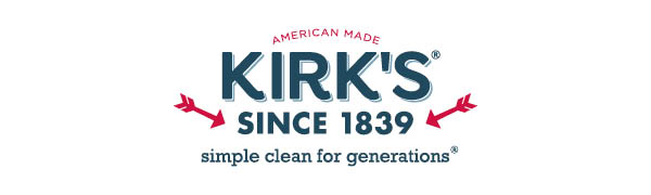 Kirk's Since 1839, Simple Clean for Generations, Logo