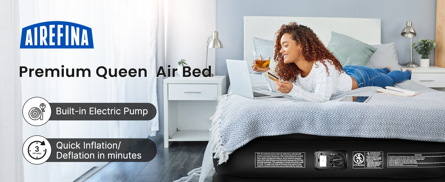 Airefina Comfort Air Mattress Queen