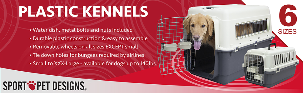 sportpet plastic kennels