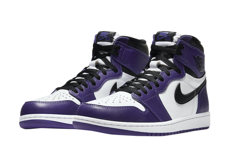 Air Jordan 1 High OG White Court Purple 555088-500