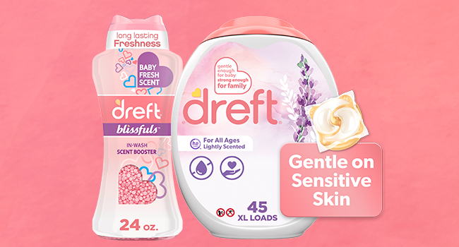 dreft laundry detergent pods and scent booster beads