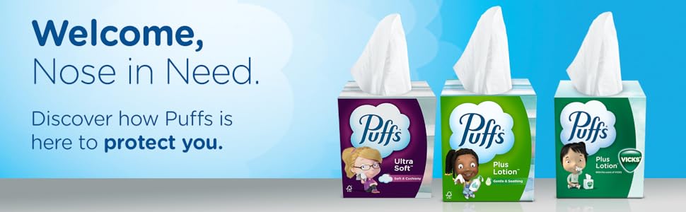 Welcome, Nose in Need. Discover how Puffs is here to protect you.