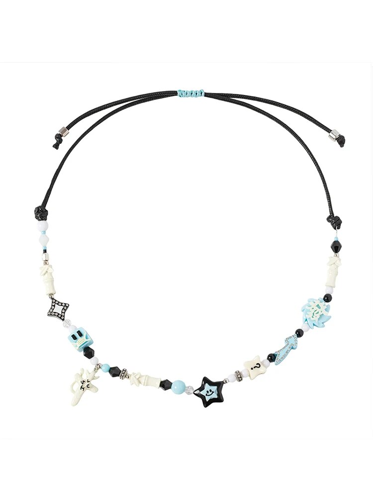 Hip Hop PSYP Luxurious Lucky Star Get Rich Choker Necklaces Joint Chains for Men Women Fashion Street Rapper Jewelry Gift