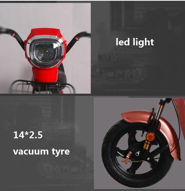 2 wheels electric 350w motor scooter made in China