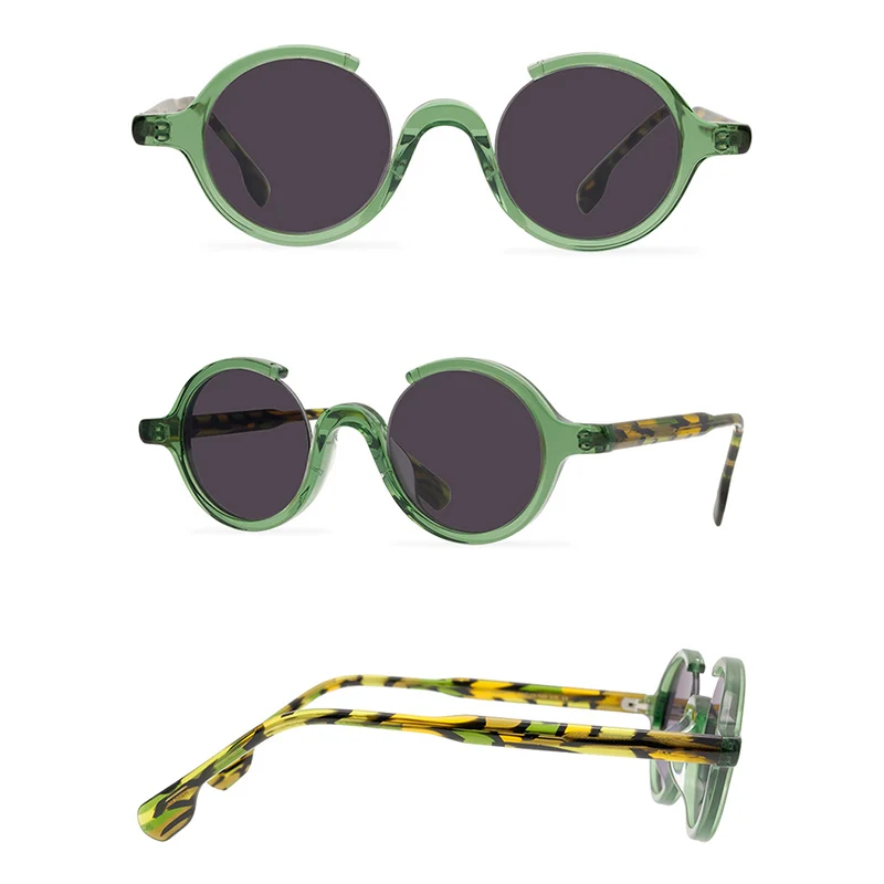 Belight Optical Japan Handmade Quality Cool Vintage Retro Women Men UV400 Protection with Case Oculos Punk Sunglasses 9562