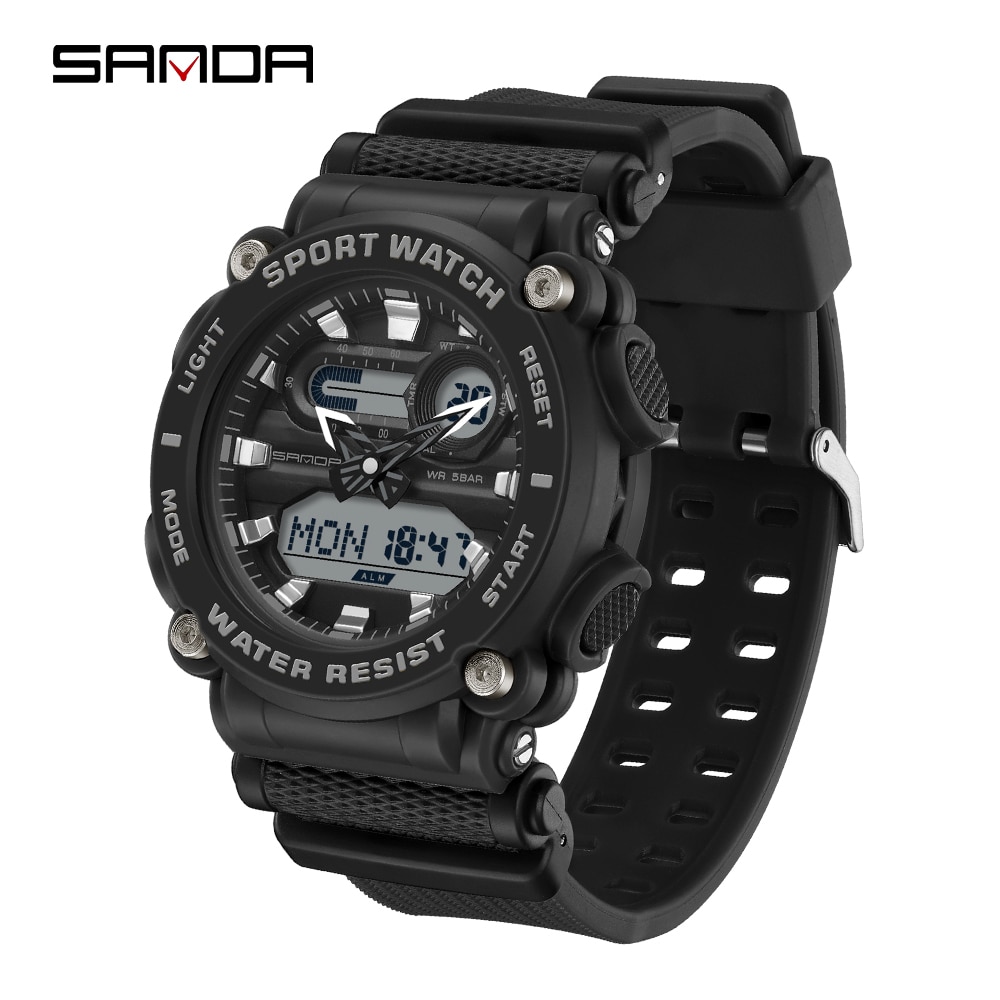 SANDA 2023 Sports Military Men's Watches Top Brand Luxury 50M Waterproof Male Wristwatch for Men Clock Relogio Masculino 3139