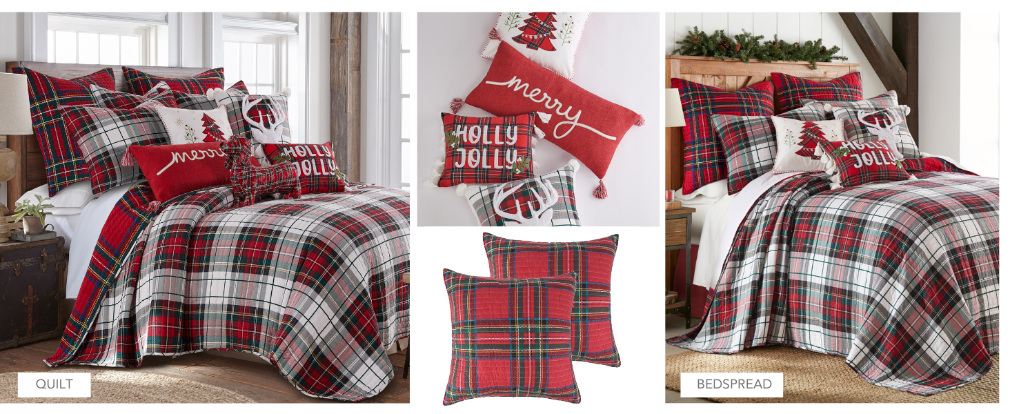 Spencer Plaid Quilt and Bedspread