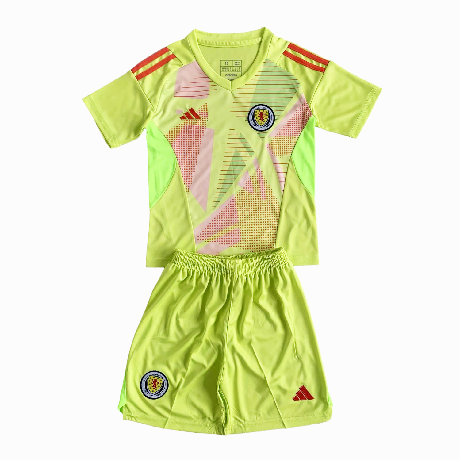 S-c-o.t l.a-n.d 2024 Goalkeeper Kids Kit - Green111