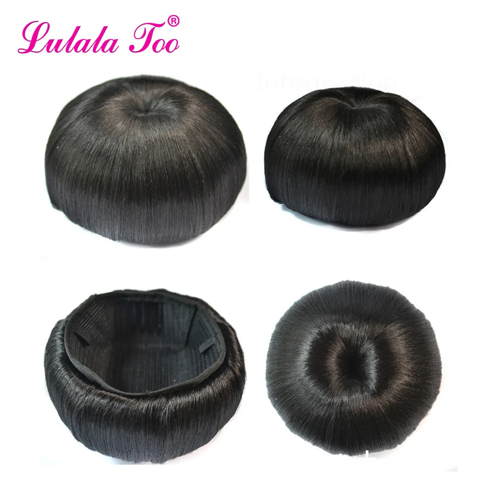 Synthetic Hair Bun Chignon Accessories Fake Donut Roller Wig Hairpiece For Women Updo Clip in Hair Extension Heat Resistant