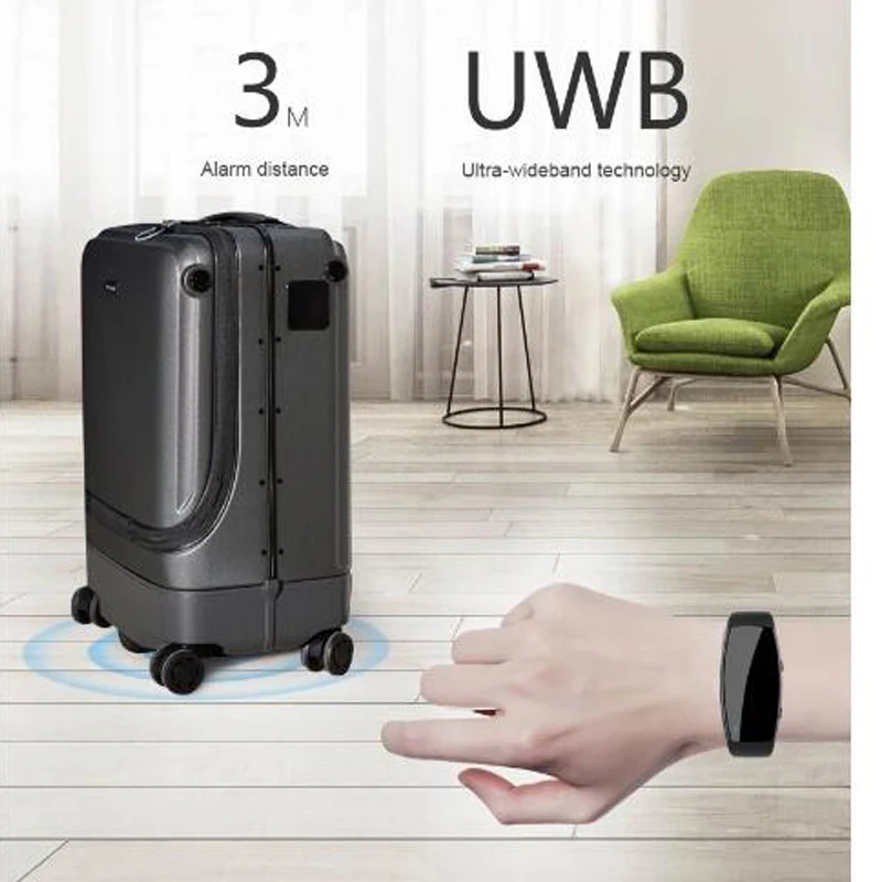 New model following electric luggage scooter with USB interface