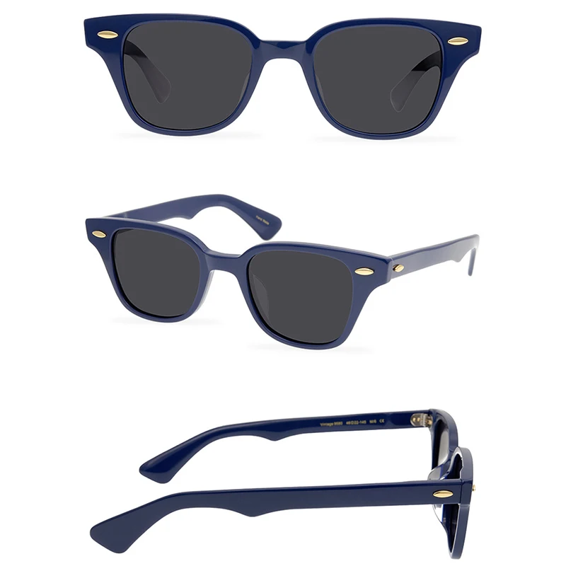 Belight Optical 2022 Spring New Designer Handmade Quality Red Grid Women Men UV400 Protection with Case Oculos Sunglasses 9580