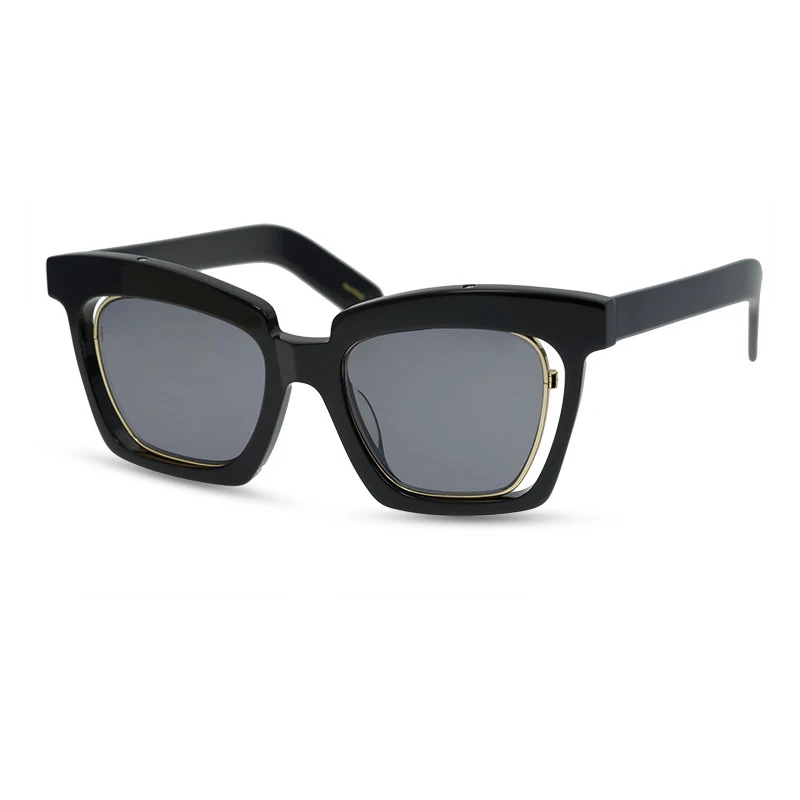 Belight Optical  Women Men UV400 THE MASK Chic Fashion  Cool Weird Style Artist Acetate Sunglasses with Case Oculos 9513